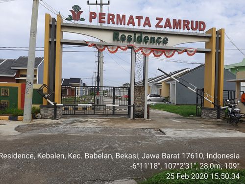foto gerbang perumahan PERMATA ZAMRUD RESIDENCE 