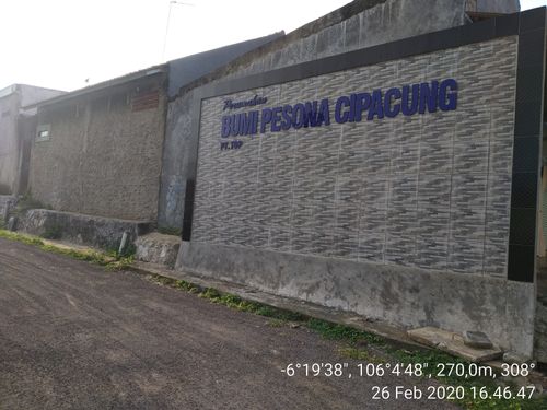 foto gerbang perumahan BUMI PESONA CIPACUNG