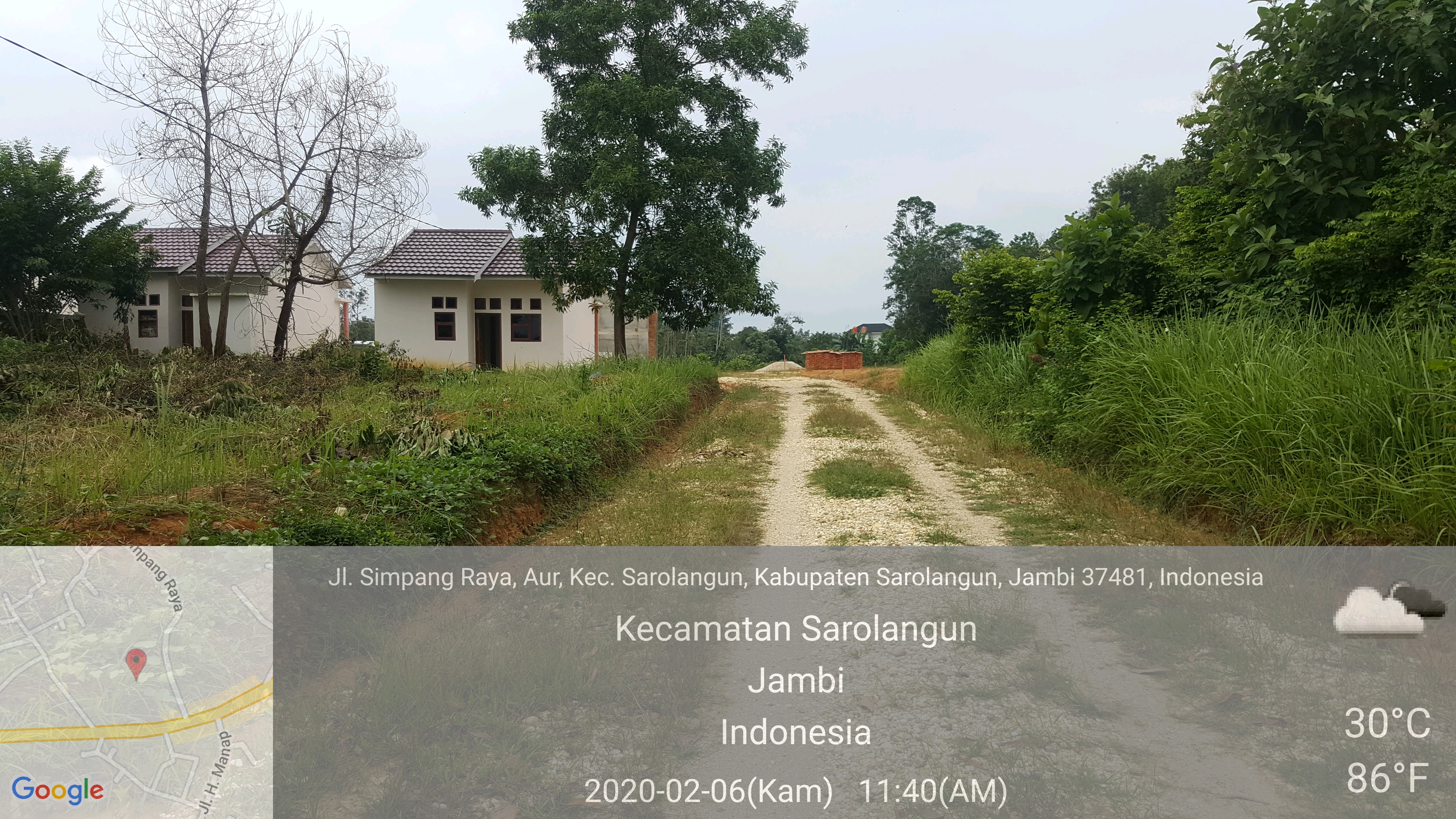 foto gerbang perumahan Simpang raya city