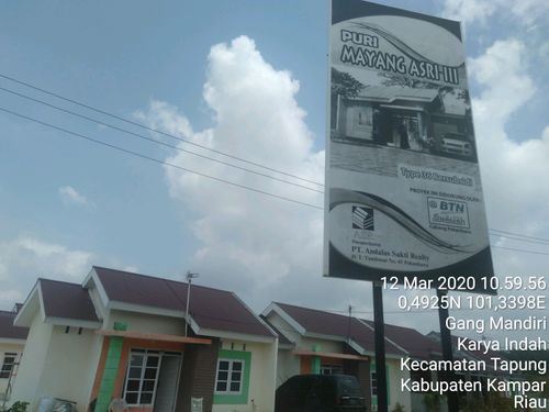 foto gerbang perumahan PURI MAYANG ASRI III THP I