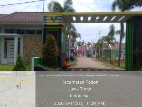 foto gerbang perumahan CENDANA RESIDENCE