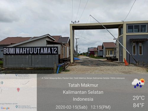 foto gerbang perumahan Bumi wahyu utama 12 tahap 2