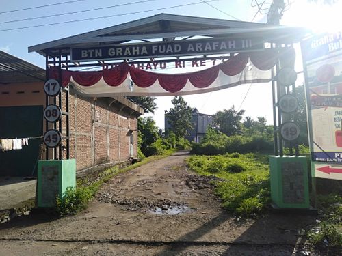 foto gerbang perumahan GRAHA FUAD ARAFAH 3