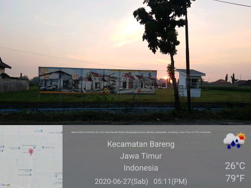 foto gerbang perumahan de' Griyaland