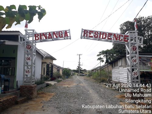 foto gerbang perumahan BINANGA RESIDENCE