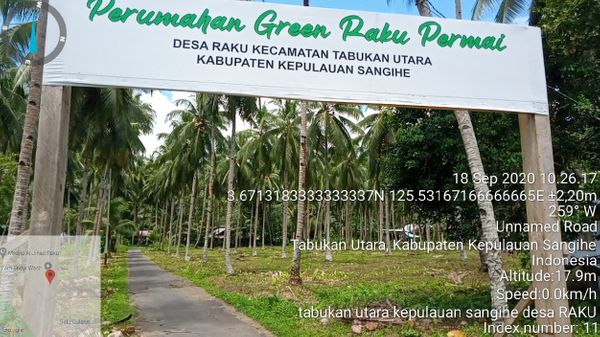 foto gerbang perumahan GREEN RAKU PERMAI