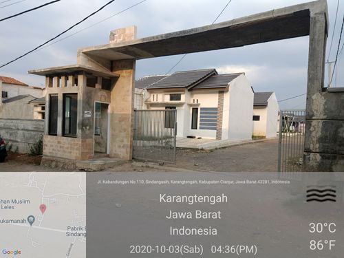 foto gerbang perumahan Puri indah residence