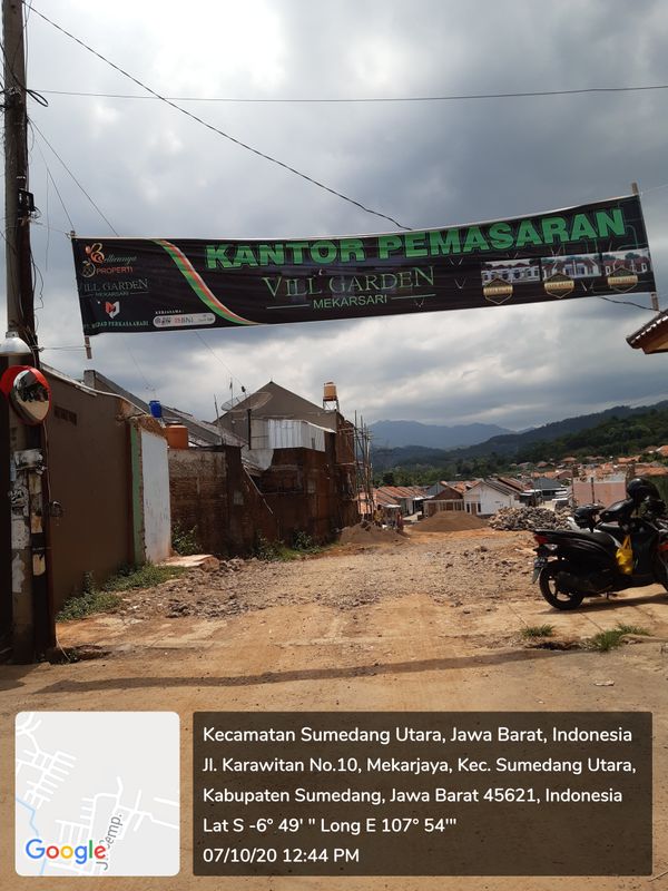 foto gerbang perumahan VILL GARDEN MEKARSARI