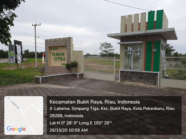 foto gerbang perumahan TAMAN CITRA RESIDENCE