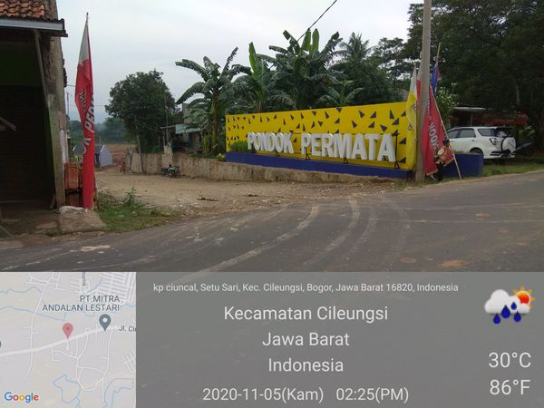 foto gerbang perumahan PONDOK PERMATA CILEUNGSI