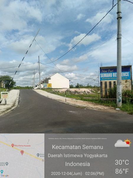 foto gerbang perumahan Puri semanu residence