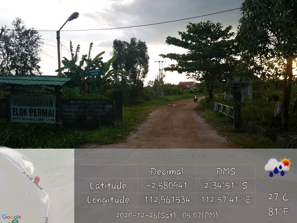 foto gerbang perumahan Sampit Elok Permai