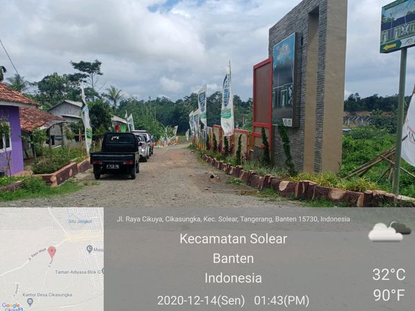 foto gerbang perumahan Cluster Grand City Solear