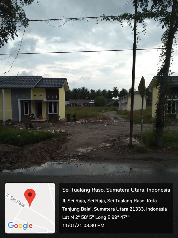 foto gerbang perumahan Sei Raja Residence