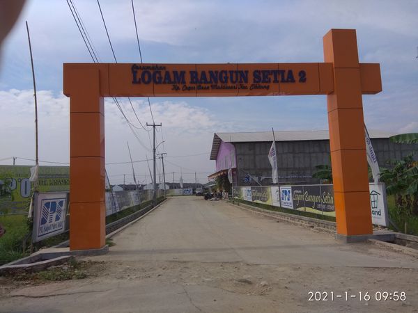 foto gerbang perumahan LOGAM BANGUN SETIA-2 TAHAP 3