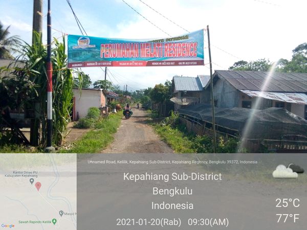 foto gerbang perumahan melati residence