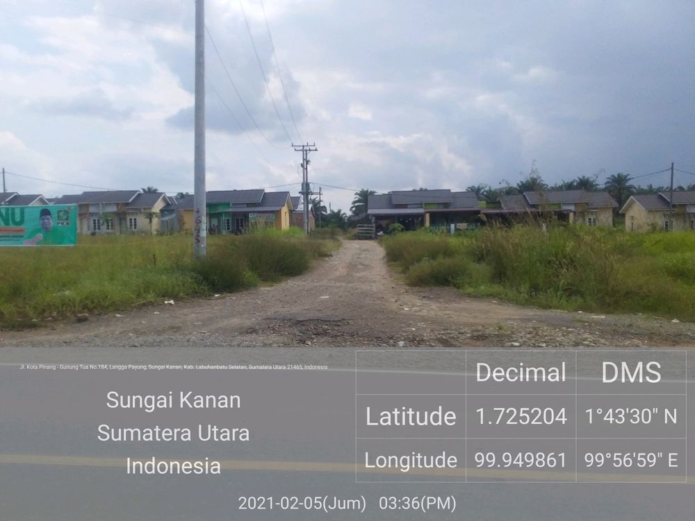 foto gerbang perumahan Pulo Payung Nauli.