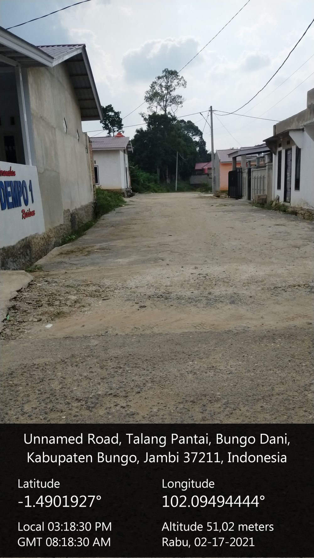 foto gerbang perumahan Dempo residence 1