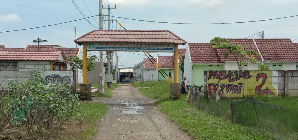 foto gerbang perumahan Kavling Mustika Permai blok C