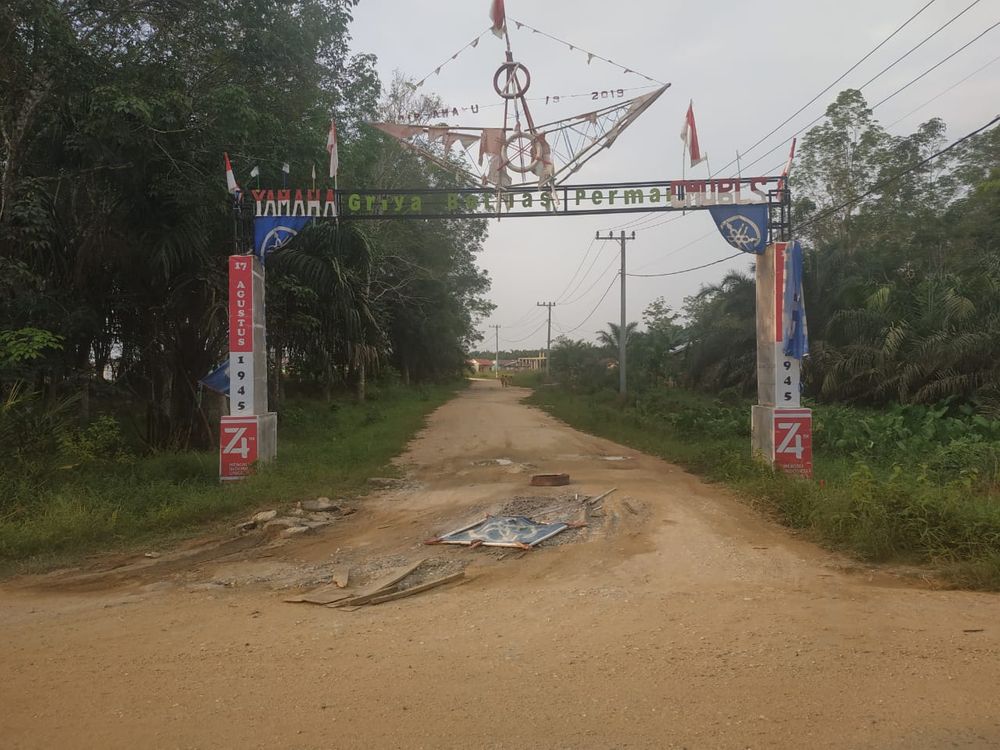 foto gerbang perumahan Griya Belilas Permai Tahap II