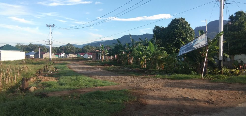 foto gerbang perumahan Muslim village Sang Surya Tahap II