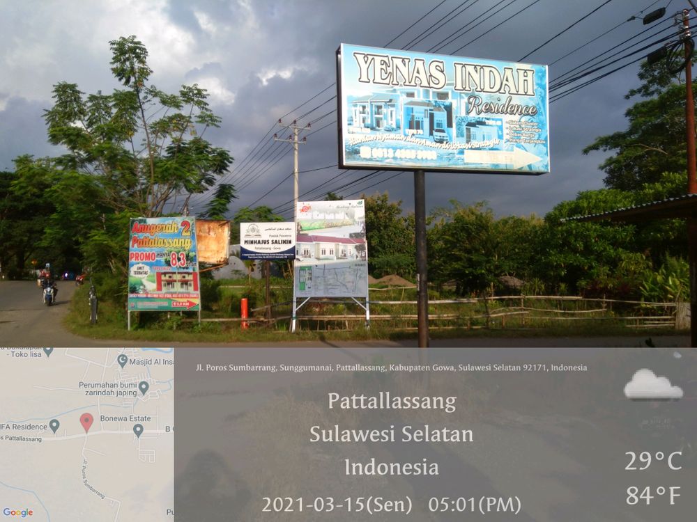 foto gerbang perumahan YENAS INDAH RESIDENCE