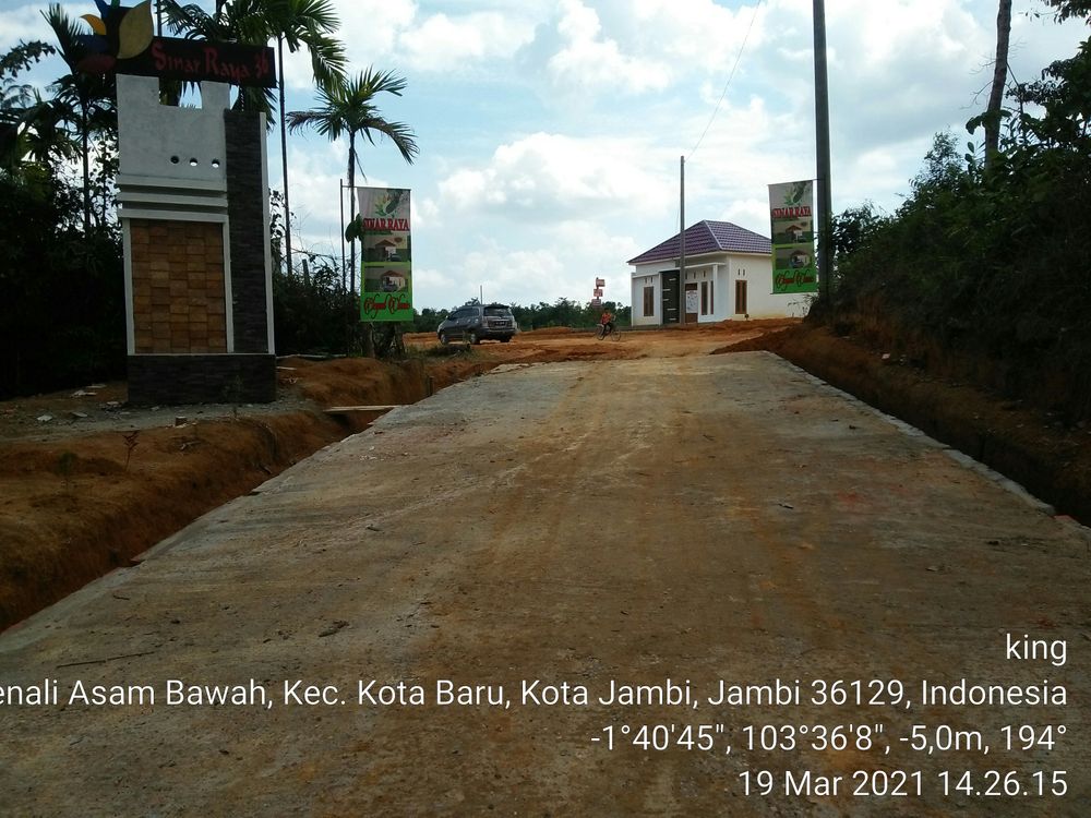 foto gerbang perumahan SINAR RAYA 36