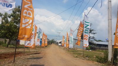 foto gerbang perumahan nara alam permai