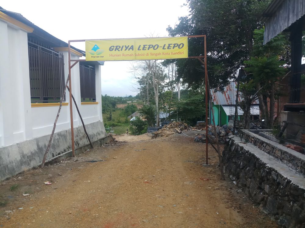 foto gerbang perumahan Griya Lepo-lepo