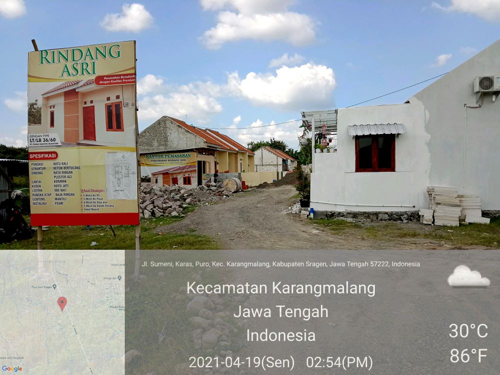foto gerbang perumahan Rindang Asri