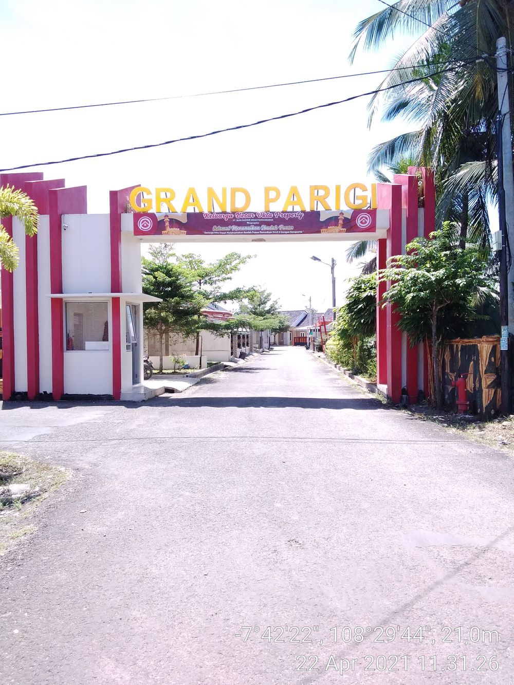 foto gerbang perumahan GRAND PARIGI TAHAP 2