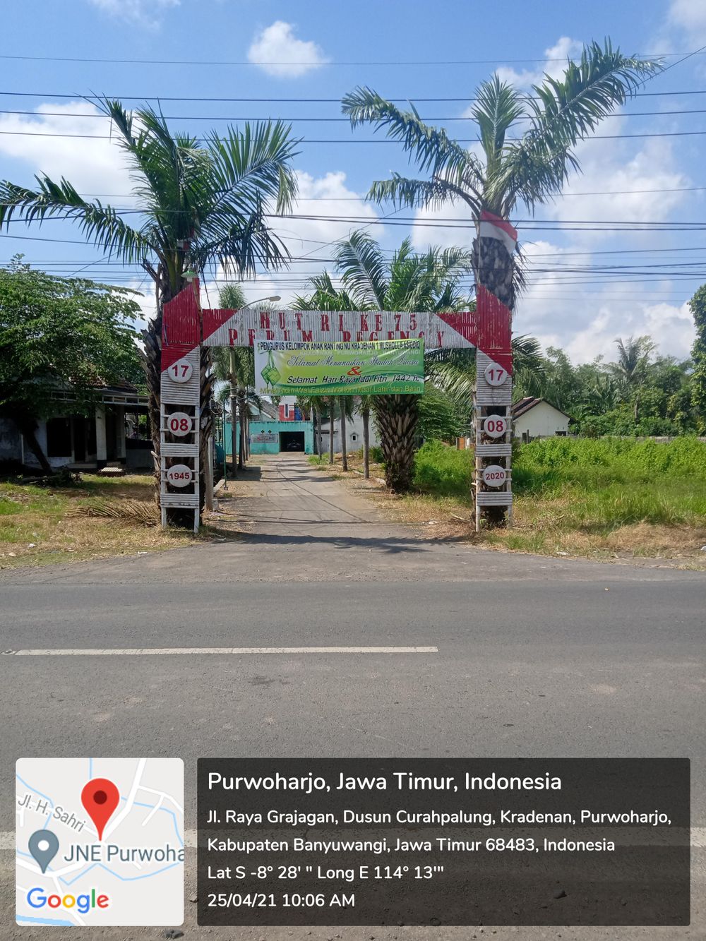 foto gerbang perumahan Purwoharjo Regency