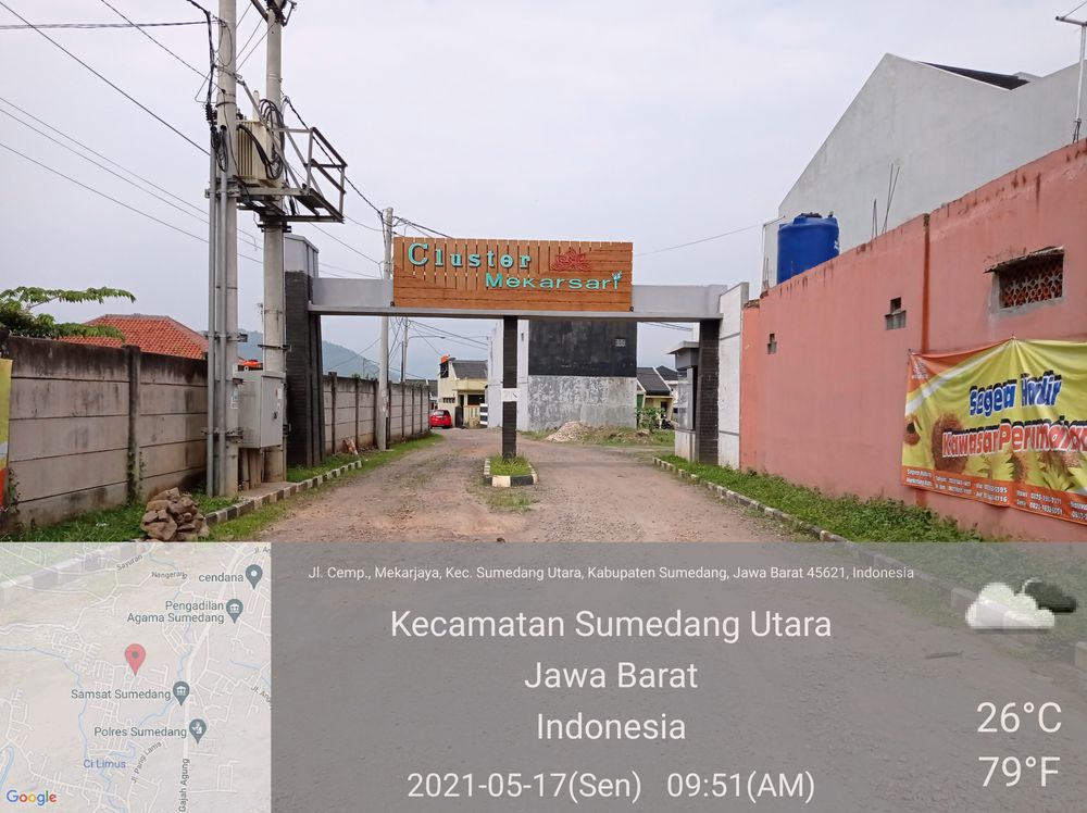 foto gerbang perumahan Cluster Mekarsari