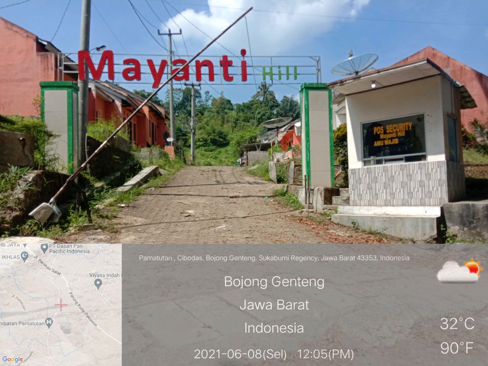 foto gerbang perumahan MAYANTI HILL
