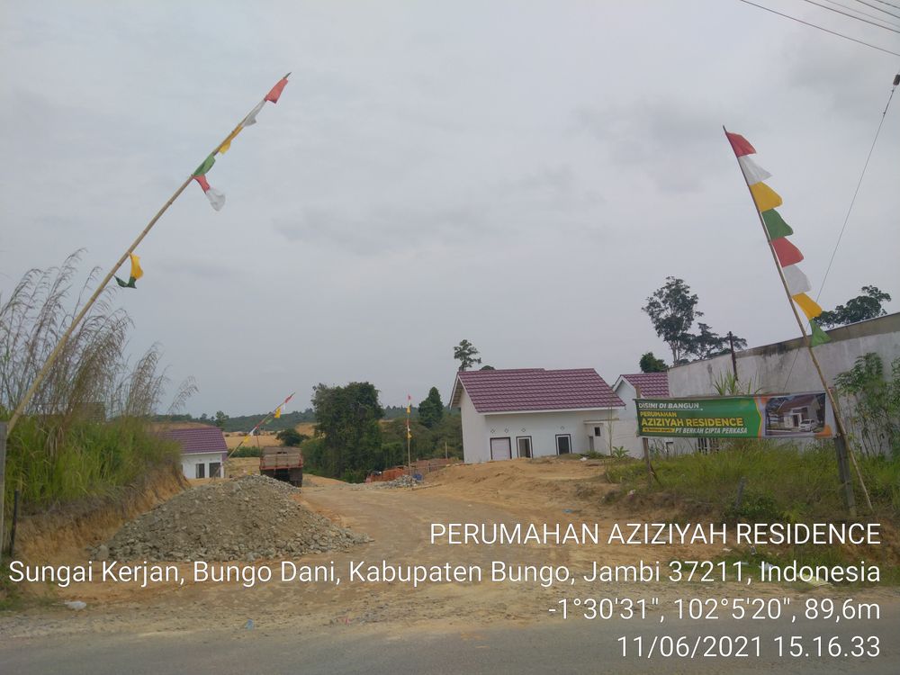 foto gerbang perumahan AZIZIYAH RESIDENCE