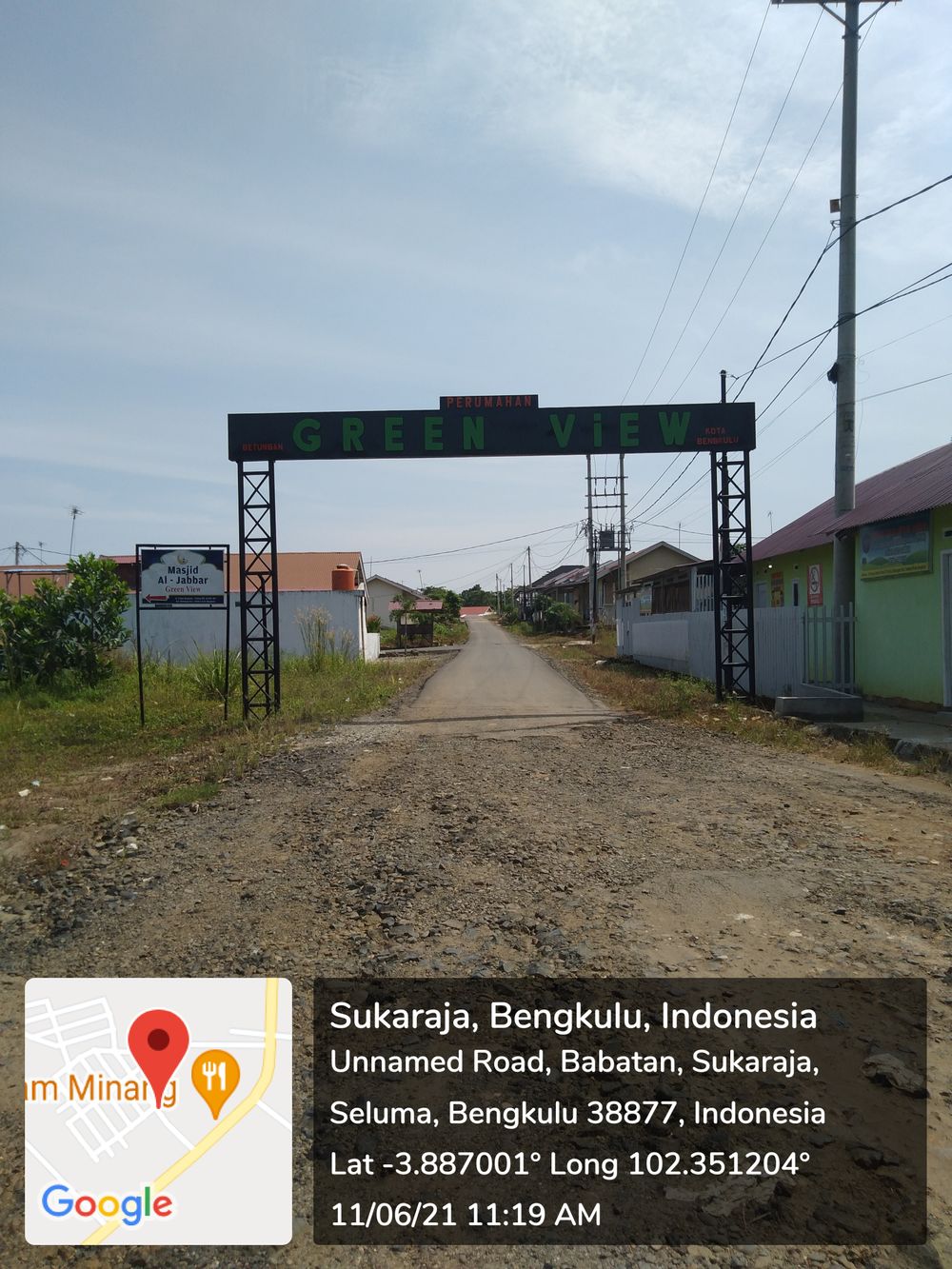 foto gerbang perumahan PERUMAHAN GREEN VIEW
