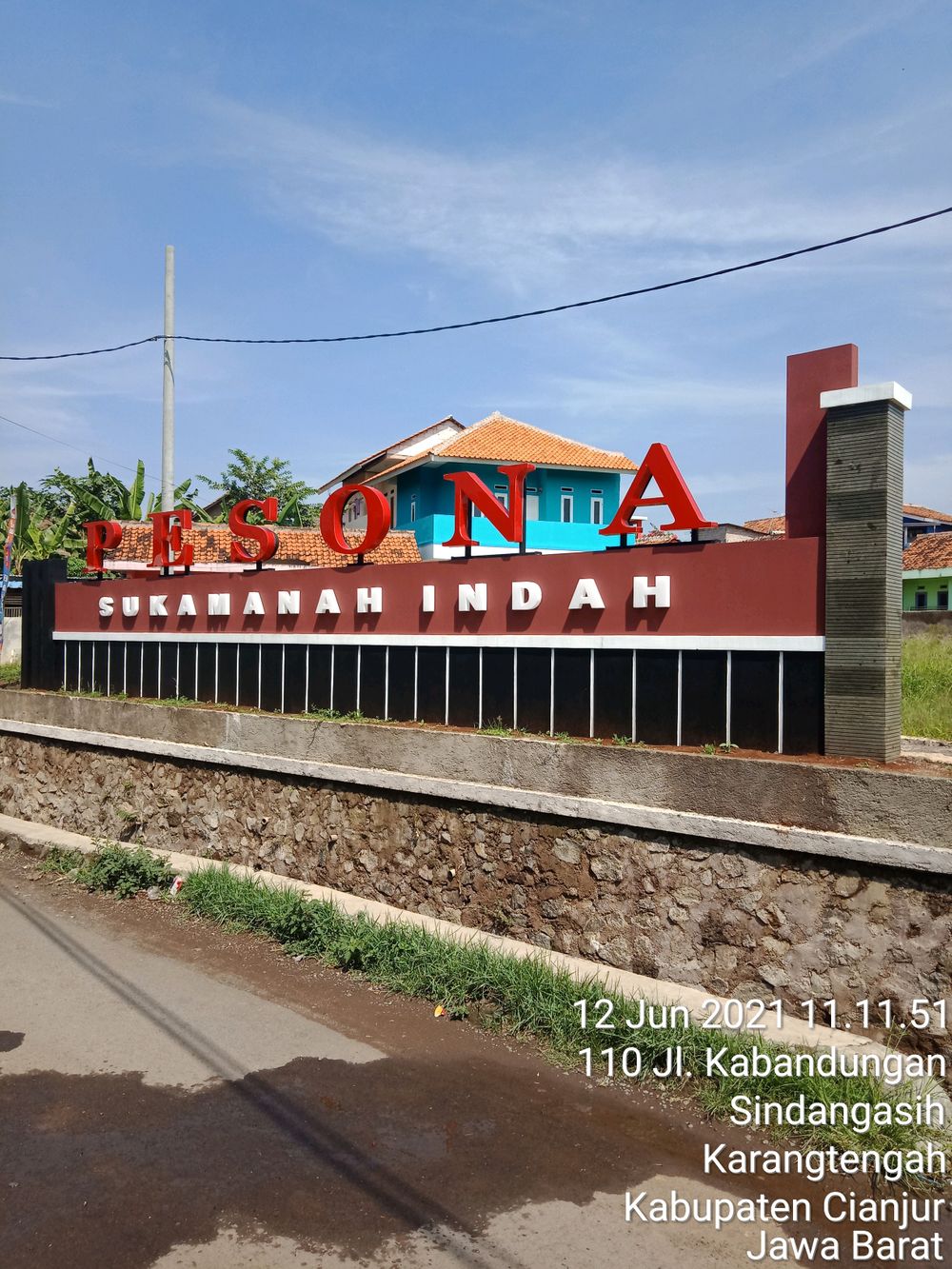 foto gerbang perumahan PESONA SUKAMANAH INDAH