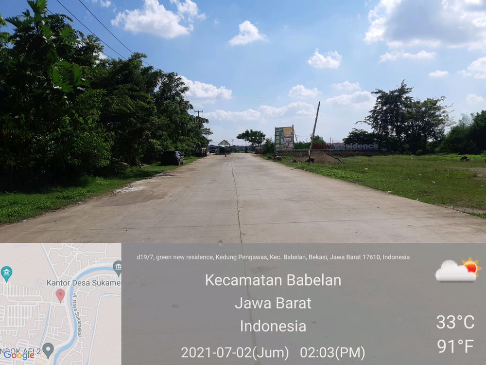foto gerbang perumahan GREEN NEW RESIDENCE TAHAP II