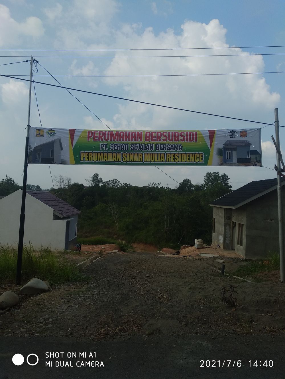 foto gerbang perumahan SINAR MULIA RESIDENCE