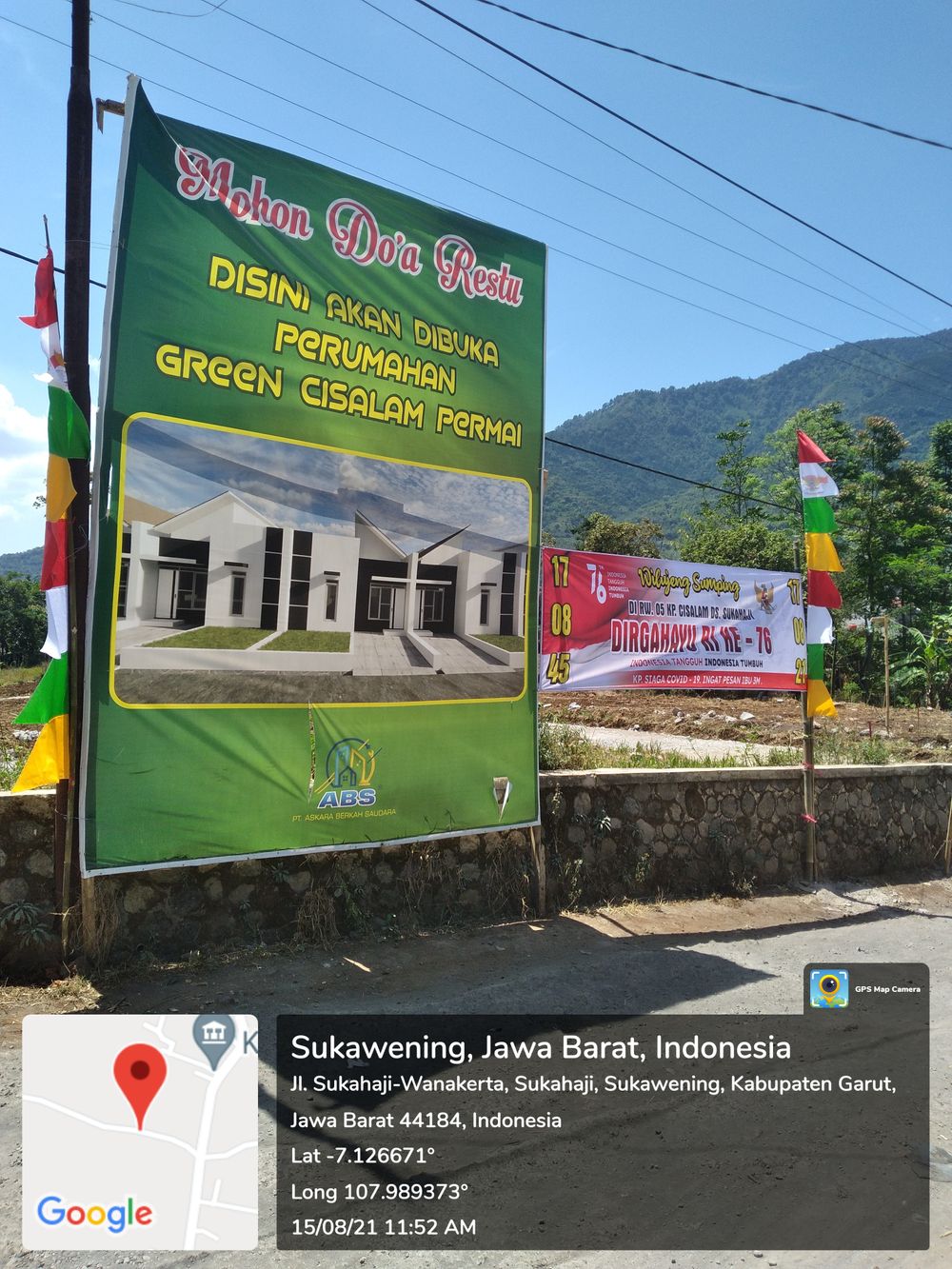 foto gerbang perumahan Green Cisalam Permai