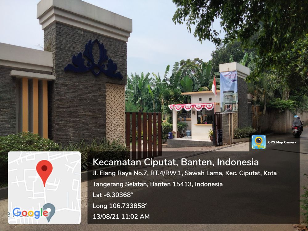 foto gerbang perumahan CENDANA PRIME BINTARO KAV-D8