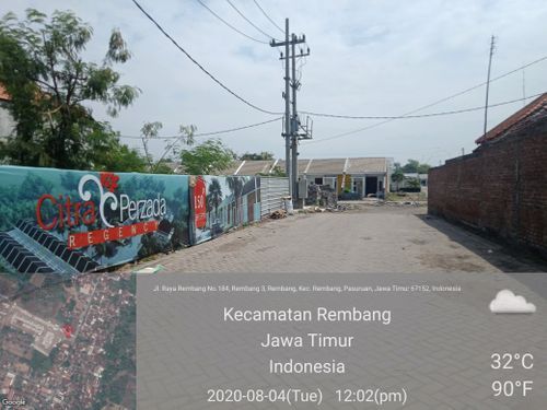 foto gerbang perumahan CITRA PERZADA REGENCY