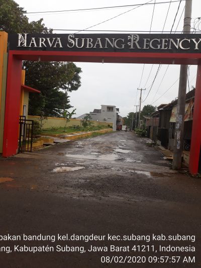 foto gerbang perumahan harva subang regency