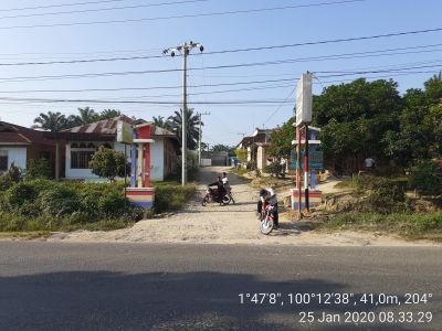 foto gerbang perumahan PULO INTAN CIKAMPAK