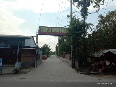 foto gerbang perumahan Rumah Pondok 6