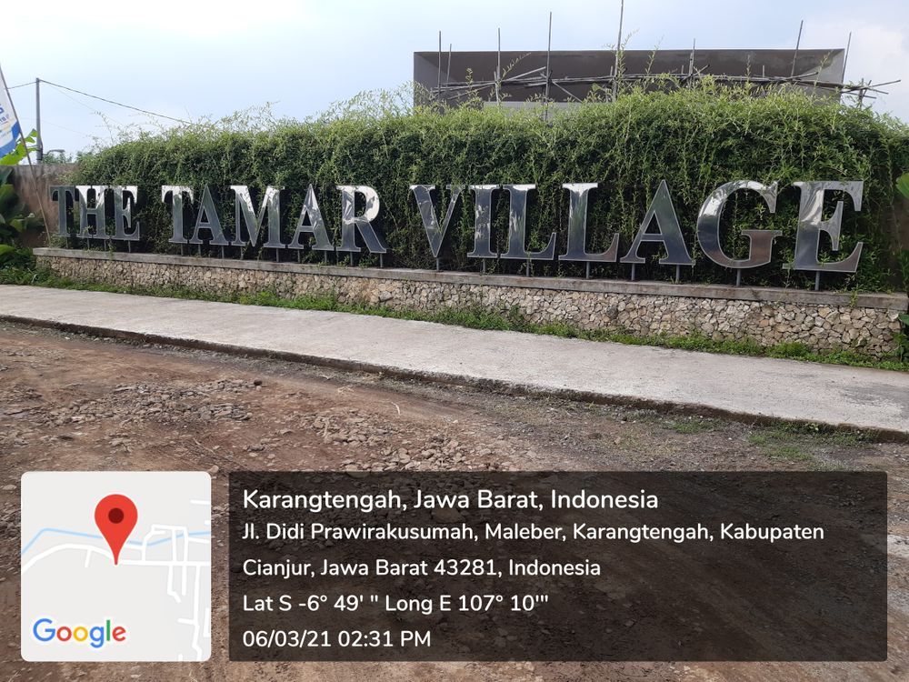 foto gerbang perumahan THE TAMAR VILLAGE
