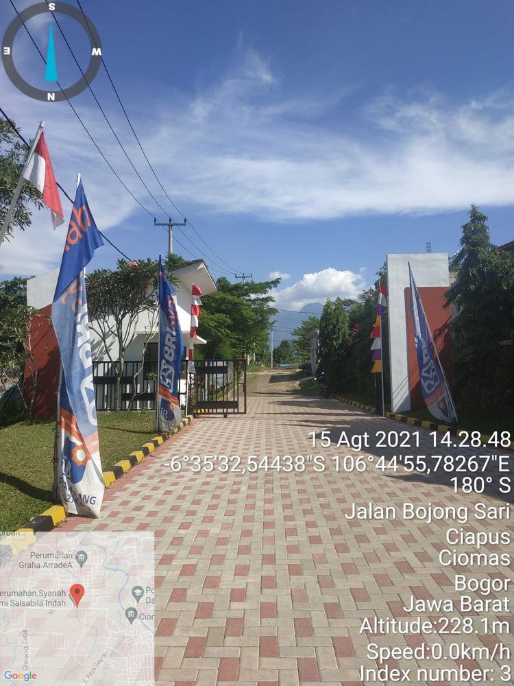 foto gerbang perumahan Bogor Alam Asri