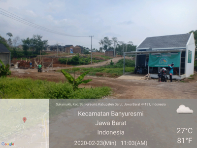 foto gerbang perumahan Hijra Sukamukti