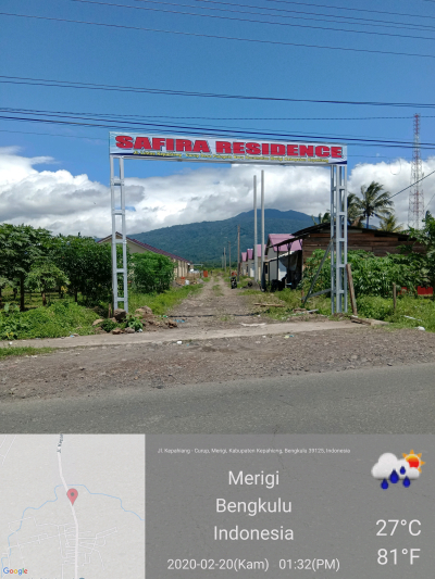 foto gerbang perumahan Safira Residence