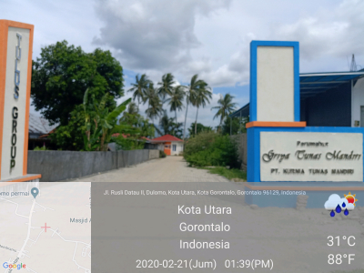foto gerbang perumahan Griya Tunas Mandiri